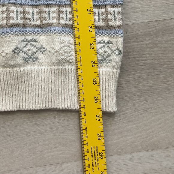 Steeple Chase medium chunky cable knit sweater grandma core - Picture 6 of 7